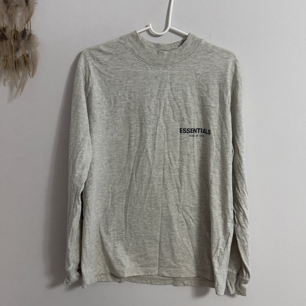 Essentials fear of god Gray Long Sleeve Men's Shirt